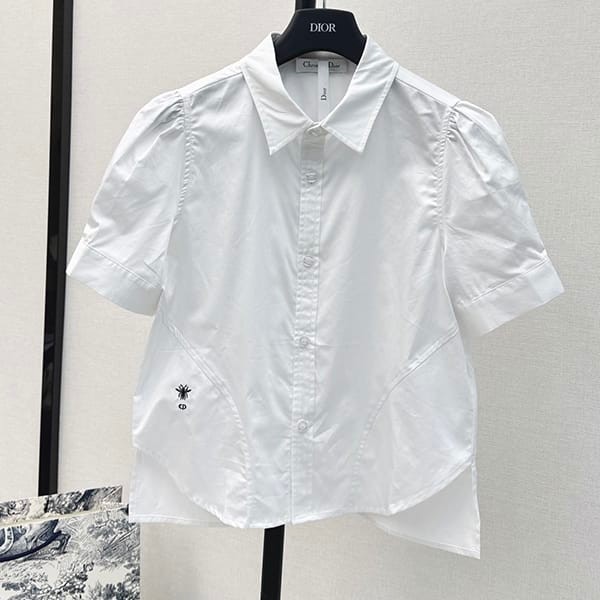 ギフトに最適ディオール パフスリーブブラウス コットン n級品 det46571